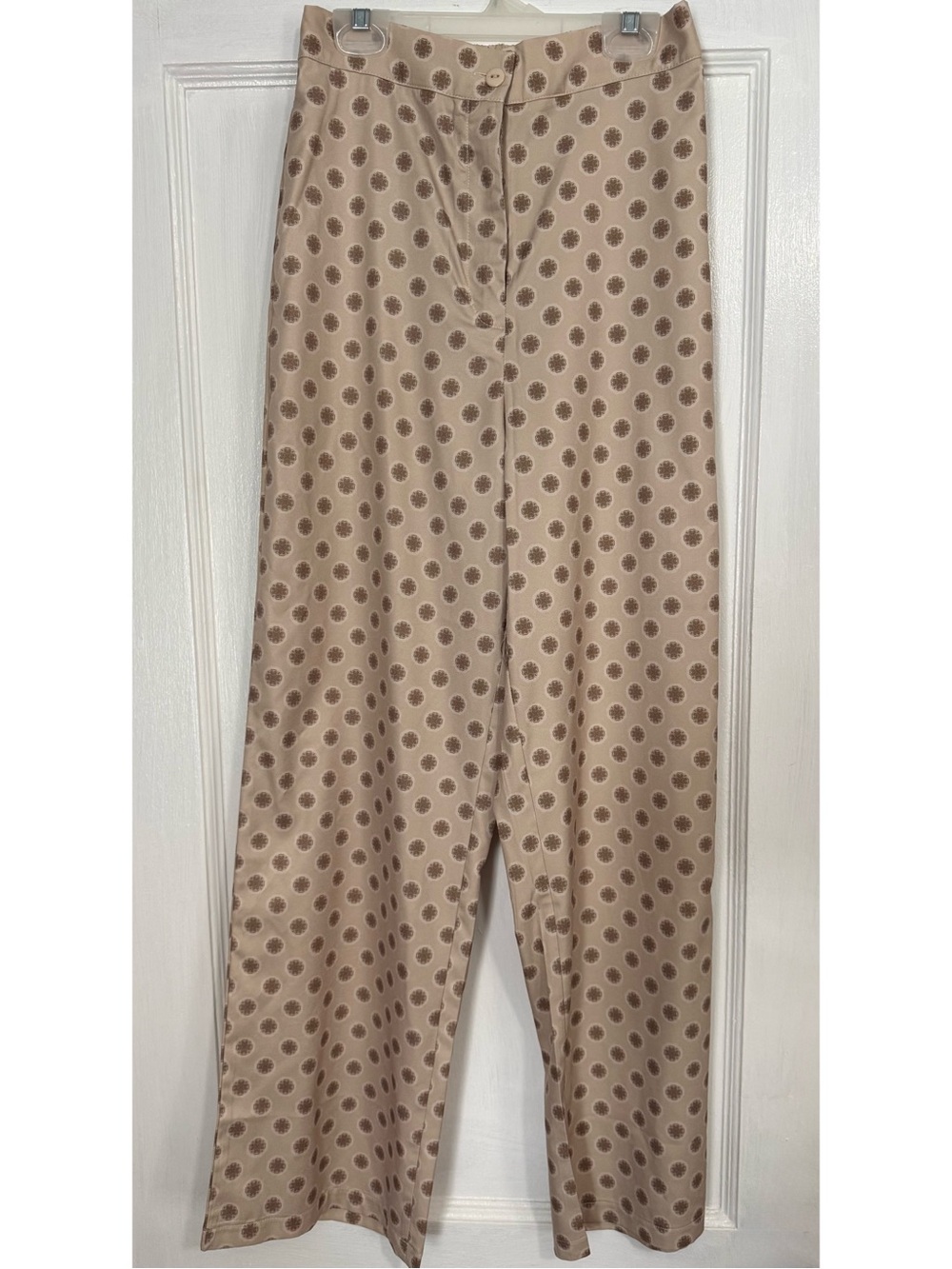 SHEIN Beige Wide Leg Pants
